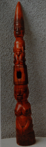 African Sculpture, Authentic Double Figure From Nigeria, Early 2