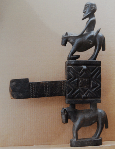 African Sculpture, Authentic Dogon Dorr Lock From Mali. Late 20t