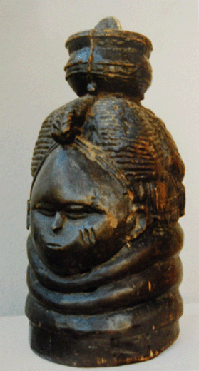 African Sculpture, Authentic Mask Mende From Sierra Leone. Mid 2