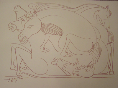 Bill Anderson, Pencil Drawing, "Moments in Time",  Created in 19