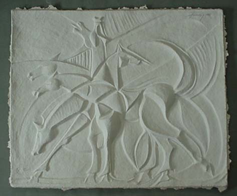 Bill Anderson, Cast Paper,  "Gemetric Movement" , Created in 198