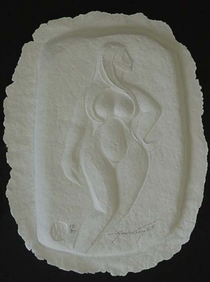 Bill Anderson, Cast Paper,  "Standing Nude" ,  Created in 1985,