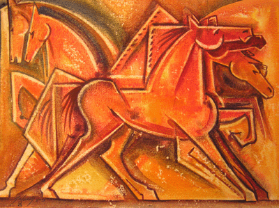 Bill Anderson, water color  painted in 2002, size: 22" x 30"