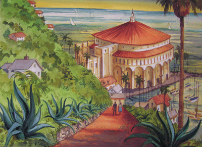 Bill Anderson, watercolor "Catalina" painted in 2004, size: 22"