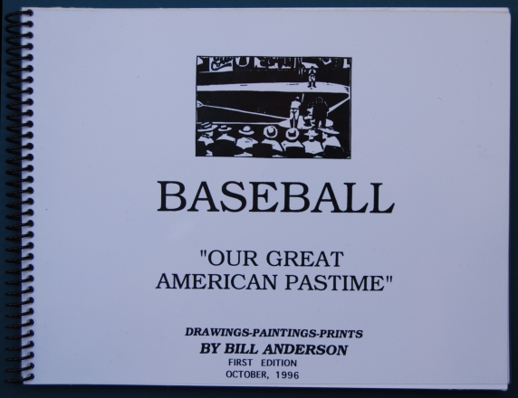 Book Baseball "Our Great American Pastime" art work by Bill Ande