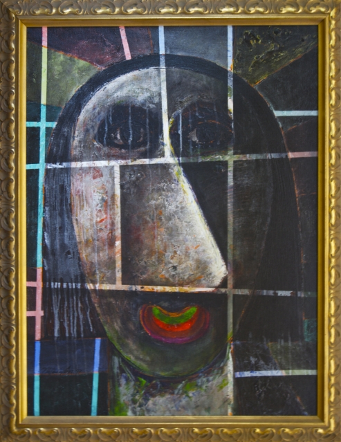 Vladimir Cora - "Muter" Acrylic on Canvas, 30" x 40", 1997