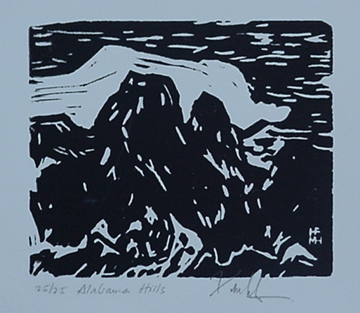 Henry Fukuhara, Linoleum Cut Block Print, 2005,  5 1/2" x 6 1/2"