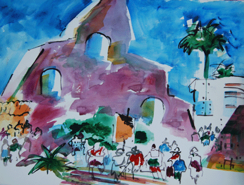 Henry Fukuhara, 18" x  24", WATERCOLOR ,  "PAINTING DEMONSTRATIO