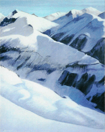 Howard Hitchcock, Acrylic,  "View From Magisalp" ,  30" x   24"