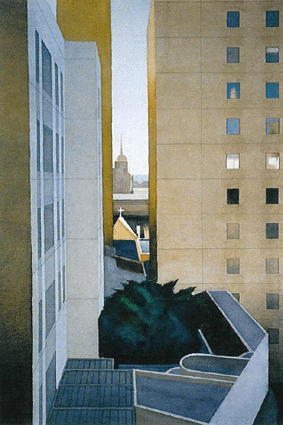 Howard Hitchcock, Watercolor,  "St. Mary's Sydney" ,  211/4" x