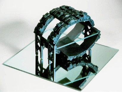 Howard Hitchcock, Bronze,  "The Bridge at 5 pm" ,  7 3/4 " x   9