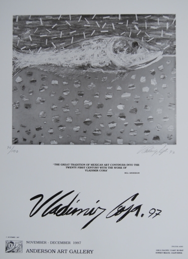 Poster - Vladimir Cora 19" x 26", Numbered Edition, Signed by Vl