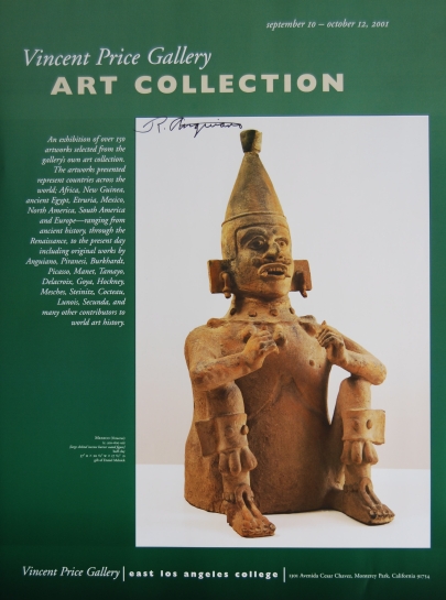 Poster - Vincent Price Gallery, Included in Exhibit for Raul Ang