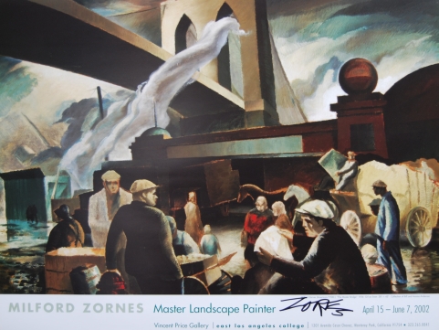 Poster - The Brooklyn Bridge, 18" x 24", Vincent Price Gallery,