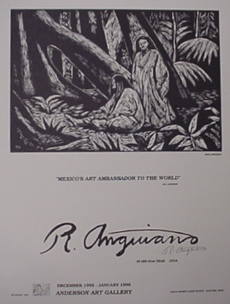 Poster - 1996 Anderson Art Gallery, 19.5" x 25.5", Signed by Rau